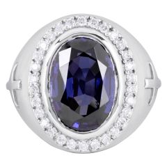 Mens Overseer Clergy Ring Style MGR2203 (S Royal Blue)