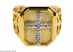 MENS BISHOP CLERGY RING STYLE MERCY2023 (G W)