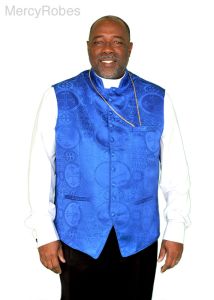 Liturgical Clergy Vest (Royal Blue)