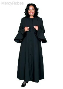 Womens Robe Style LR126 (Black/Blk-Blklt)