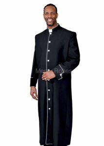  CLERGY ROBE STYLE BPF106 (BLACK/WHITE)
