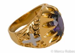 Clergy Bishop Ring Style Mgr2022 G-P (Purple Amethyst)