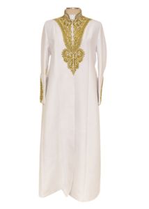 Womens Robe Style LR143 (White/Gold)
