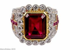 Mens Clergy Apostle Ring Style Mrg2029 (G R) (Red Ruby)