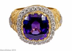 Mens Clergy Bishop Ring Style Mrg2034 (G P) (Purple Amethyst)