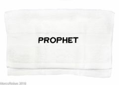 PREACHING HAND TOWEL PROPHET  (WHITE/BLACK)