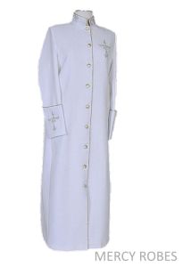 Womens Robe Style LR142 (White/Gold)