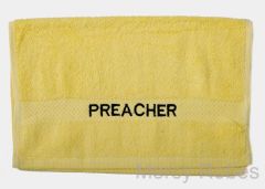 Preaching Hand Towel Preacher (Yellow/Black)