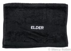 PREACHING HAND TOWEL ELDER (BLACK/WHITE)