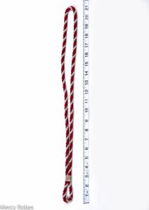 PREMIUM TWO TONE CLERGY CORD (BURGUNDY/SILVER)
