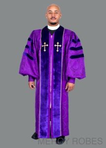 PULPIT ROBE STYLE 1973 (PURPLE LITURGICAL)