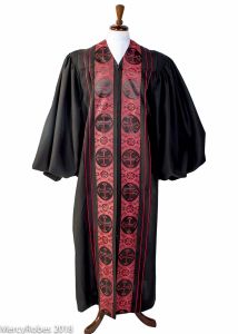 Pulpit Robe Style Ppr2020 (Black/Black-Red Lt)