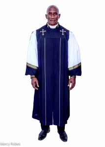 Pulpit Robe Style Ppr202411 (BLACK/WHITE)