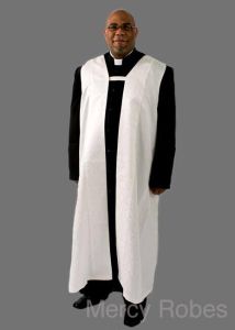 BLACK ROBE WITH WHITE CHIMERE STYLE CMW870 (WHITE LT)