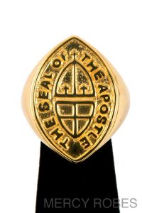 MENS CLERGY APOSTLE RING ( SEAL OF THE APOSTLE (G) )