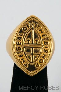 Mens Clergy Bishop Ring (Seal Of The Bishop (G))