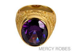 MENS CLERGY RING STYLE SUBS386 (G-PURPLE)