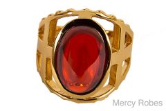 CLERGY APOSTLE RING STYLE SUBS693 (G RED)
