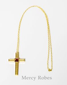 LADIES PECTORAL CROSS WITH CHAIN SUBS788 (G R)
