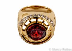 MENS CLERGY RING STYLE SUBS80P (G-RED)