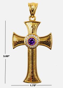Pectoral Cross Subt35904 (G Purple)