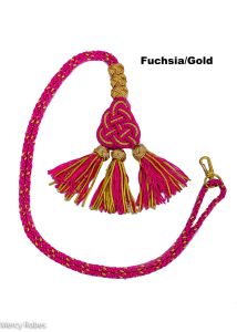 Bishop Tassel Pectoral Cord (Fuchsia/Gold) 02