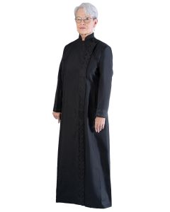 Womens Clergy Robe Style LR101 (Black/Black Lt)