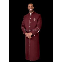 Clergy Robe Style Bmw160 (Burgundy/Gold)