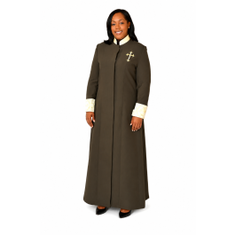 Womens Robe Style LR127 (Dark Green/Gold LT)