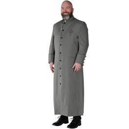 Grey Council Robe Clergy Robe Bmw160 (Grey/Black)