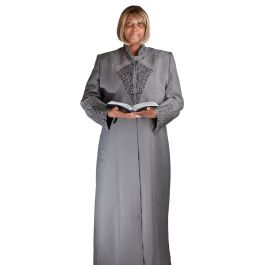 Womens Robe LR143 (Grey/Black)