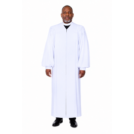 Mens Clergy Pulpit Robe Style Micro2024 (White)