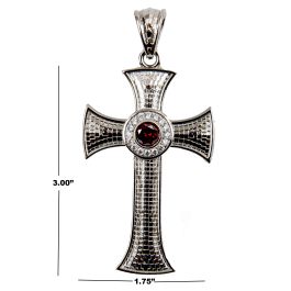 Pectoral Cross Subt35902 (S Red)