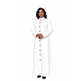 Womens Robe LR111 (White/Red)