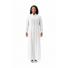 Leather Robe White Womens Robe Style LR128 (White /White LT)