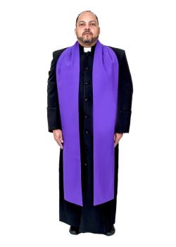 Traditional Bishop Scarf (Roman Purple)